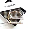 Famous Luxury Full Crystal Bracelets Rhinestones Bangles Arm Cuff jewelry