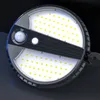 70led luz solar lâmpada de parede controle remoto PIR movimento de movimento de movimento indução ao ar livre IP65 redondo luz solar luz lâmpada de jardim