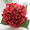 10 stuks 55 cm kunstmatige hortensia bloemhoofd nep zijde enkele real touch hortensia's 15 kleuren voor bruiloft centerpieces huis decoratief