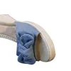VTOTA tongs à nœud papillon pantoufles d'été femmes plate-forme femme chaussures à semelles compensées escarpins à talons hauts Q90 X1020