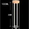 Wide Mouth Glass Jars with Corks Decorative Craft Vials Clear Transparent Empty Tube Bottles Containers 4 kinds of Size
