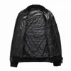 Skull Dhinestones PU Kurtki Mężczyźni Czarny Wysokiej Ulicy Stand-Neck Zipper Rękaw Sleeve Streetwear Motocykl Faux Leather Coats 201199