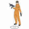 Keychains Cool Japanese Anime Fire Force Acrylic Stand Figure Model Plate Holder Cake Topper Toys Desktop Decor for Kids Boy Gift