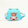 Schattige baby meisjes cartoon bear tassen rugzakken kinderen lederen prinses tassen kinderen handtassen kind schoudertas meisje crossbody portemonnees portefeuille