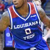 Louisiana Tech Bulldogs Basketball Jersey NCAA College Malone DaQuan Bracey Kalob Ledoux Amorie Archibald Jean Muhammed Brown Millsap