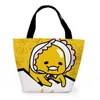 Gudetama Cartoon Cute Canvas Portable Lunch Bags Women Lunch Box Thermo Bag Office School Picnic Cooler Bag Bolsa Termica 201016