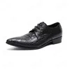 Ретро стиль Мужчины Узелок Оксфорд обувь Британский стиль Остроконечные Toe Мужчины Броги из натуральной кожи большого размера мужчин офиса обувь