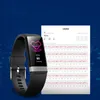 Pulsera V19 ECG Frecuencia cardíaca Presión arterial Monitoreo de oxígeno en sangre Impermeable Deportes Podómetro Pulsera inteligente envío gratis