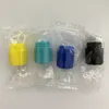 810 Puntali antigoccia monouso in gomma siliconica Boccaglio Tappi per test in silicone colorato Tester con confezione individuale per TFV12 TFV8 big baby
