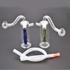 Wholesale Glass Oil Burner Bong Water Pipes Small Bubbler Bong MiNi Oil Dab Rigs Hookahs with 10mm Glass Oil Burner Pipe and Bowls