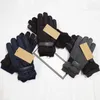 Gants de Ski d'hiver pour hommes, imperméables, pour écran tactile, épais, couleur unie, chaud et doux, expédition DHL