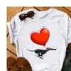T-shirts drôles femmes blanc noir lévrier Animal imprimé T-shirt Femme amoureux des chiens Femme Tumblr hauts