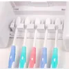 Multifunct badkamer accessoires klok automatische tandpasta dispenser tandenborstelhouder met combinatie set tandpasta squeezer LJ201204