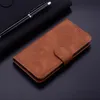 Xiaomi Redmi 13cのファッションウォレットケースノート13 Pro K70E A3 Moto G Play 4G 2024 Power 5G 2024 Skine Feel Retro Vintage PU Leather Card Holder Magnetic Cover Pouch