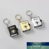 3 pçsset religioso cristão jesus chaveiro mini delicado livro da bíblia sagrada chaveiro decoração chaveiro para homens mulheres chaves titular1114952