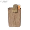 COURNOT Hochwertiger Dugout aus Naturholz mit Keramik-One-Hitter-Schlägerpfeife 4678 mm, Mini-Holz-Dugout-Box, Rauchrohre, Zubehör 7181707