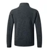 FALIZA Cappotto maglione in pile da uomo Cappotto invernale in lana patchwork spesso Cardigan lavorato a maglia caldo Abbigliamento casual maschile XY108 211221