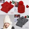 Haarball-Mütze, vielseitiges Stricken, Winter-Damen-Sets, gedrehtes Muster, weiches Halstuch, warm halten, Windschutz, Schals, kostenloser Versand, neu, 20 Stück F2