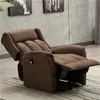 US STOCK Tan Electric Lift Reclining Chair for Elderly Comfortable Fabric Adjustable Power Recliner Chair Morden Home Chair W60625211