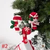 2020 Nova Xmas Tree 16 Estilo pingente de arte de pano criativo Xmas pequeno pingente Papai Noel Decoração PendantXmas Ornamentos T9I00700