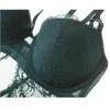 Varsbaby Seksowna Oneapiece Bielizna Push Up Lace Lingerie Hollow Beauty Back Bra Set T200602