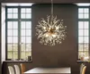 Moderne Cristal Pissenlit LED Lustre Éclairage Lampe Suspendue Pour Salon Salle À Manger Décoration De La Maison Pendentif Suspendu Light238M