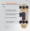 Daibot scooter eléctrico portátil 4 ruedas-scooters eléctricas batería extraíble de motor dual manejo de la rueda longboard eléctrica skateboard eléctrica