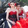 Robe de bal noire Quinceanera robes 2021 épaules dénudées volants doux 16 robes à lacets corset dos vestidos de quinceaneras5008932