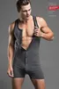 Men's Tank Tops Sexy Men Bodysuit Bodywear Superbody Gay Singlet Sleepwear Bodybuilding Cotton Top Pajamas1