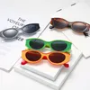 2021 Fashion Square Cat Eye Sonnenbrille Frauen Designer Retro Reise Rechteck Grün Männer Frauen Sonnenbrille