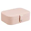 Jewelry Box PU Leather Jewellery storage Earring Boxes Packaging Storage Display Case Organizer for Home Travel girl gift T200917