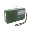 Rádio Solar Crank Rádio Portátil AM FM Dynamo Mão de emergência com 500mAh Power LED Luz SOS Alarm para Camping Outdoor