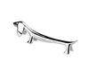 キッチンダイニングバークリエイティブスタイルの箸レスト亜鉛合金カトラリーホールダーホテル犬の箸ラック