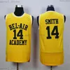 Stitched Custom The Fresh Prince of Bel Air Academy # 14 Will Smith Men's Basketball Jersey S-XXL Män Kvinnor Ungdom XS-5XL