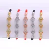 Ishowlee Três Hamsa Hand Charm Bracelets Femme Red Thread Corda Bracelets para Mulheres Gold 585 Amigos Presente Jewellry SLA2015698862