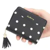 Söt myntpåsar Kvinnors Dot Fashion Purse PU Läder Långt dragkedja Plånbok Korthållare Soft Wallets Kvinnligt Högkvalitativt fall