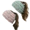 Feanie/crânio Caps Mulheres Chapéu de turbante Tabas de cabeça malhas de coloração sólida made de tricô elástico Feminino feminino Ear protegido Warm Winter Headba