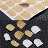 20 Sheets Clear Double Side Adhesive Glue Sticker Sticky Tape Transparent Nail Glue For False Nails Extension Stick Tools