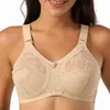 Femmes Beauté Floral Dentelle Soutien-Gorge Minimiseur Pleine Figure Sans Fil Grand Soutien-Gorge Plus La Taille 36 38 40 42 44 46 48 50 B C D DDE 201202