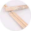 Solid Wood Rolling Pin Pillar Shape Woodiness Primär Färg Hem Köksartiklar Inomhus Gadgets Bekväm högkvalitativ 1 7WZ G2