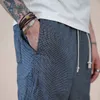 Sommar Plaid Checked Oversize Shorts Män Mjuk Bekväm Drawstring Plus Size Jogger Brand Clothing 220301