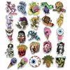 100pcs DIY Sticker Lot Horrible Stickers Posters for Graffiti Skateboard Snowboard Laptop Luggage Motorcycle Bike Home Decal Hallo243a