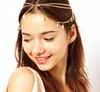 Boho-Kopfkette, Blattgold, Quaste, Festival-Kopfschmuck, indischer Abschlussball-Stirnband, Schmuck für Frauen und Mädchen, FD009