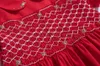 Платье Pettigril Red Domcked Summer Proder Fring Girl с пышным рукавом детское платье детское одежду GDMGD309D1022162449