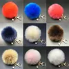 2018 Nuovo 8 centimetri di Pelliccia di Coniglio Fluffy Pompon Palla Borsa Auto Ciondolo Fascino Portachiavi Portachiavi Spedizione Gratuita Nuovo Arrivo