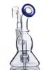 Mobius Glass hookahs Bong Matrix Perc Percolator Water Pipe Glass Bubbler Heady Dab Rigs cigarrillo con junta de 18 mm