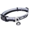 Reflective Pet Collar Strength Nylon Webbing Tracking Adjustable Led Dog For Small Medium Large Dogs LJ201112