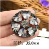 30mm Women Buttons For Fashion Clothing Decorative Rhinestones Button Metal Crystal Diamond Mink Coat Black Dress Buckl jllXgV