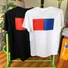 21ss Erkek Tasarım T-Shirt Bahar Yaz Renk Kollu Tees Tatil Kısa Kollu Rahat Harfler Baskı Boyut Aralığı S-5XL Tops