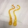 Art Decoration Led Chandelier Lamp Lighting Yellow Colored Murano Hand Blown Glass Chandeliers for Designer Living Room Bedroom Fixtures